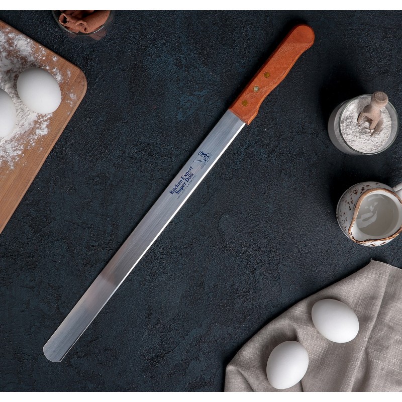 Нож для бисквита с ровным краем 35 см